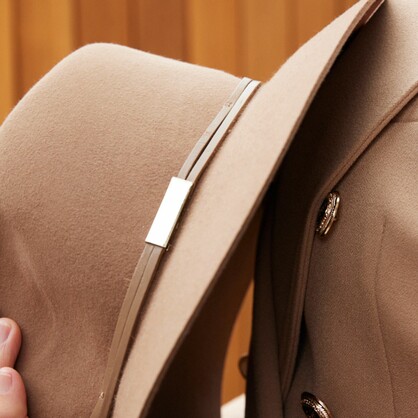 DH071 CHOCOLATE 58CM (M/L) - THORBURN FELT FEDORA