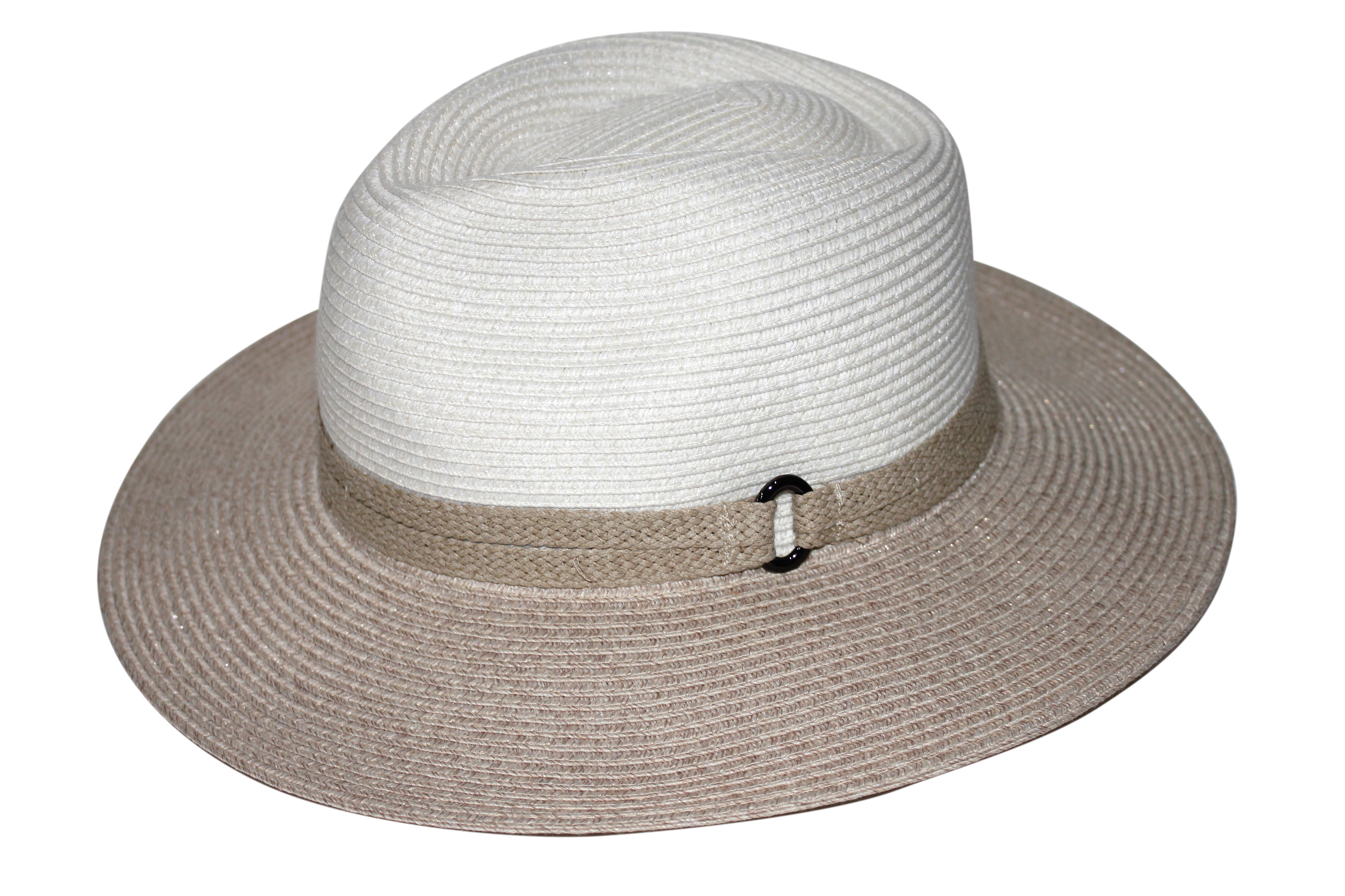 DH013 IVORY/MIX CAMEL 60CM (L) - PARSLEY BAY FLEXIBRAID® FEDORA