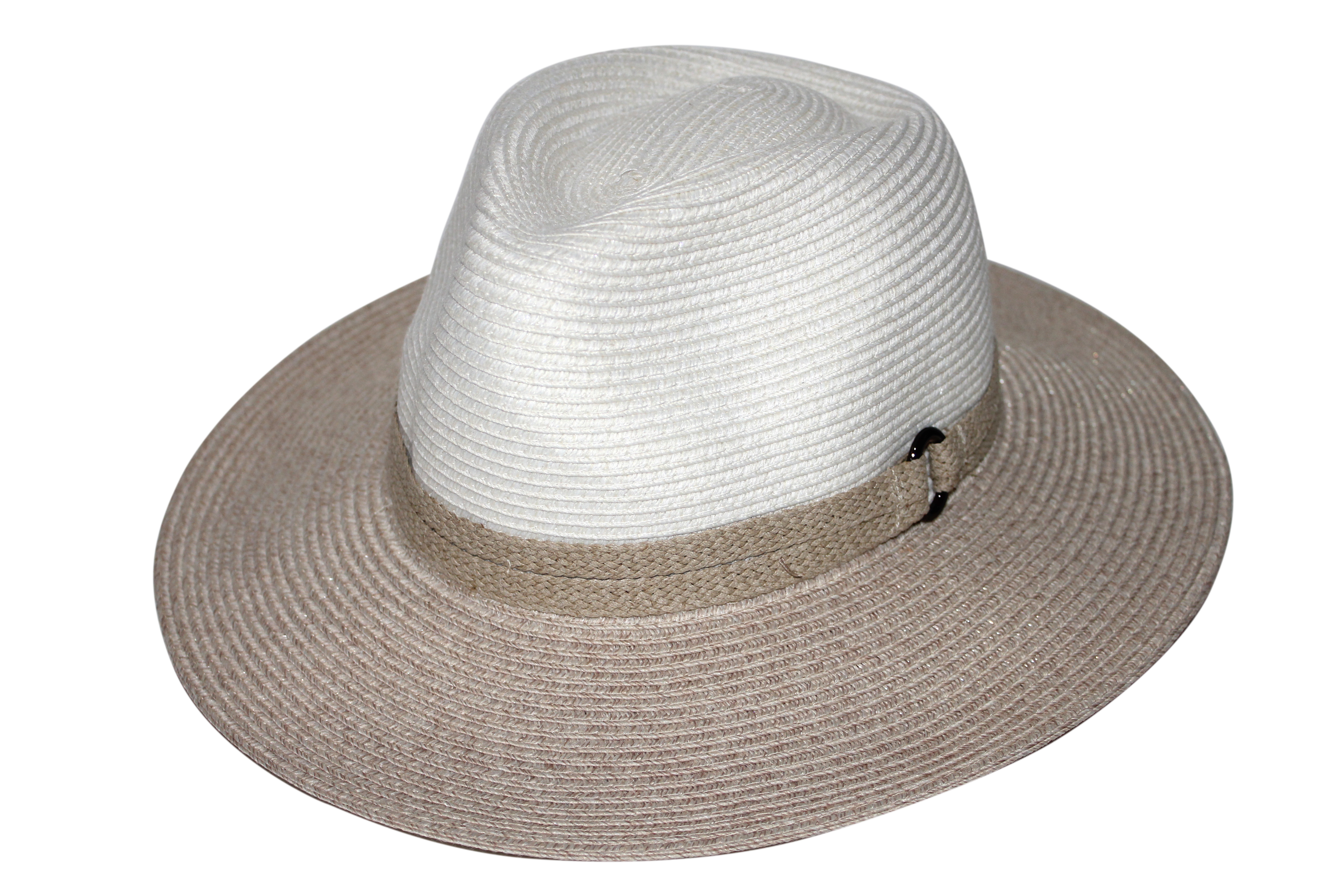 DH013 IVORY/MIX CAMEL 60CM (L) - PARSLEY BAY FLEXIBRAID® FEDORA