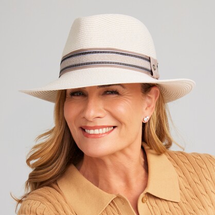 DH090 IVORY 58CM (M/L) - CLAREMONT FEDORA