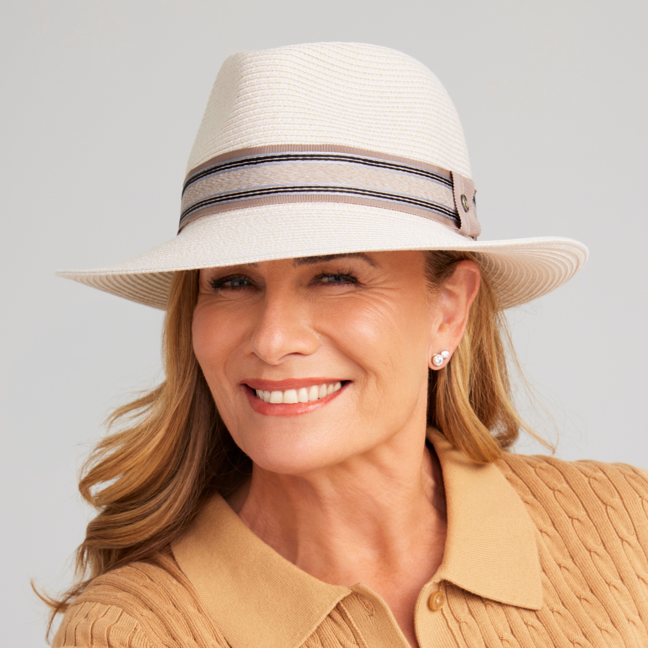 DH090 IVORY 58CM (M/L) - CLAREMONT FEDORA