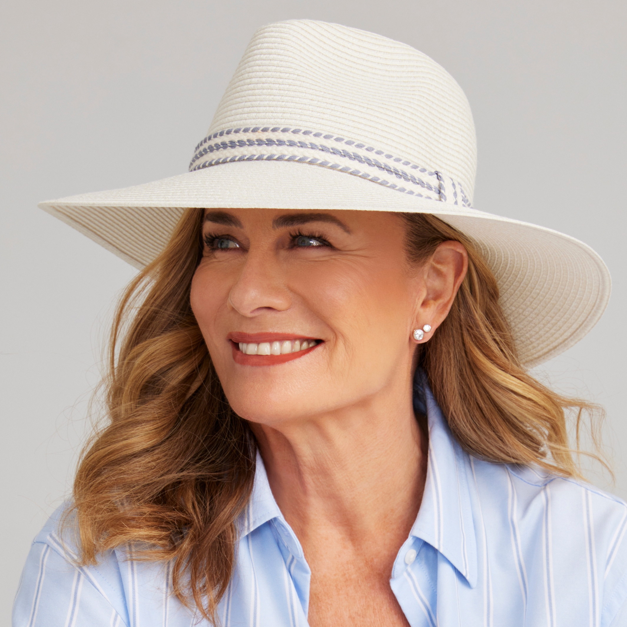 DH086 IVORY 58CM (M/L) - COTTESLOE FEDORA