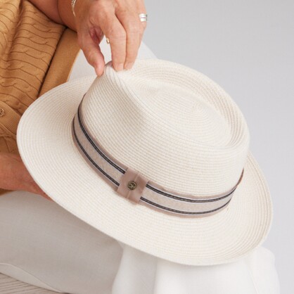DH090 IVORY 60CM (L/XL) - CLAREMONT FEDORA
