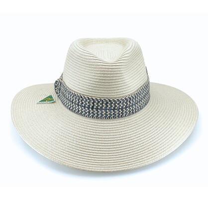 TM589A IVORY/AZURE 58CM (M/L) - SYMOS FEDORA