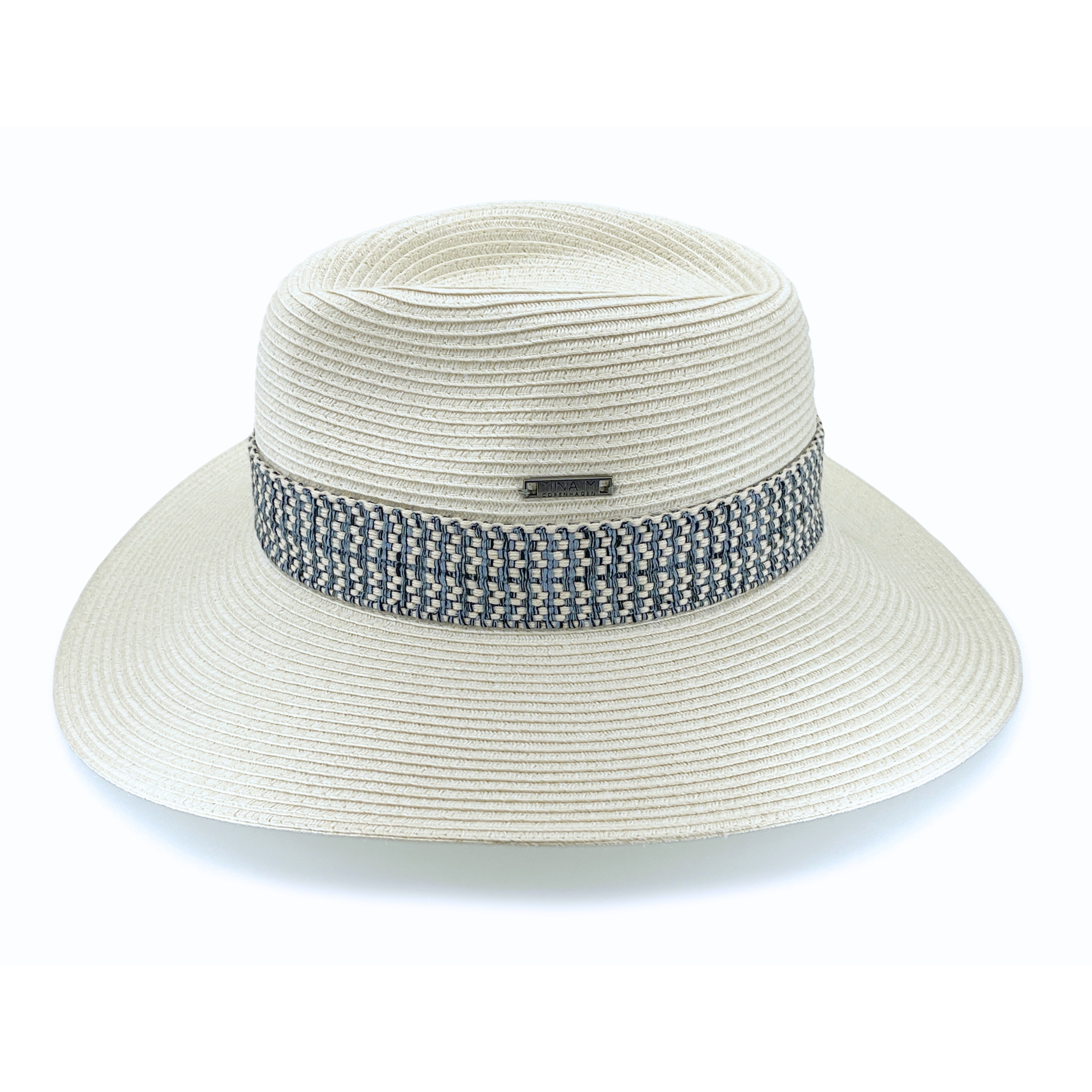 TM589A IVORY/AZURE 58CM (M/L) - SYMOS FEDORA