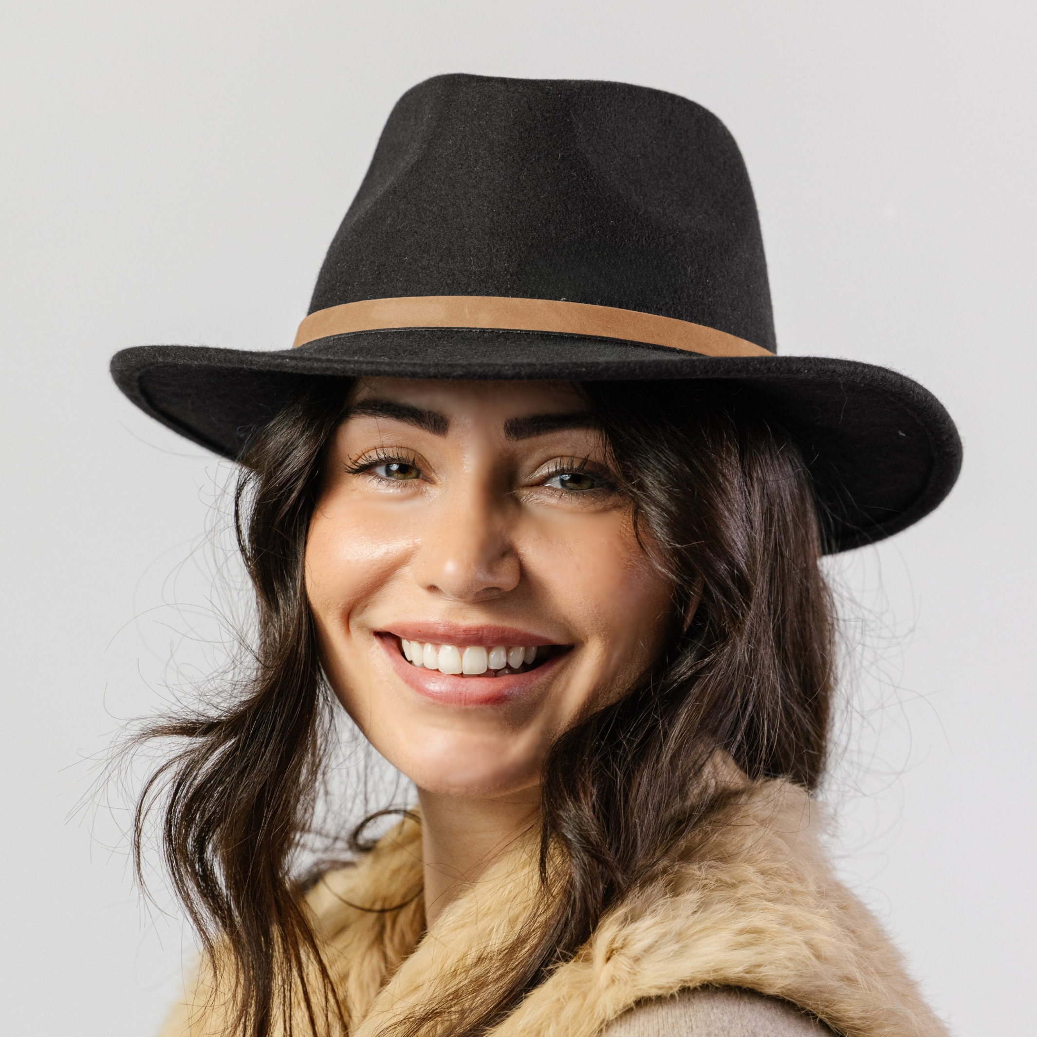 TM721 BLACK 57CM (M) - VERBIER FEDORA