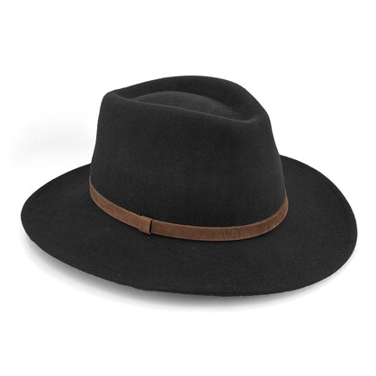 TM721 BLACK 57CM (M) - VERBIER FEDORA
