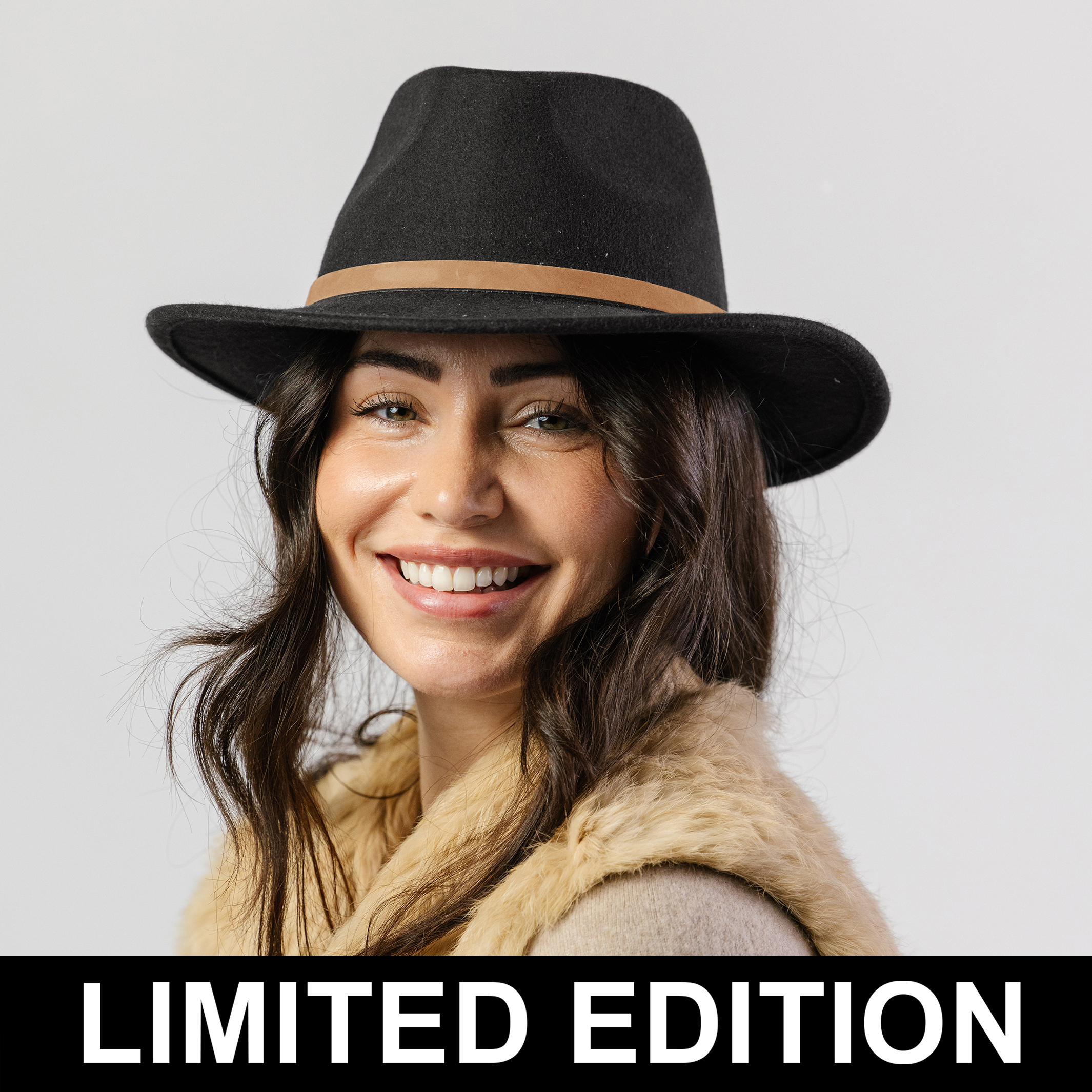 TM721 BLACK 57CM (M) - VERBIER FEDORA