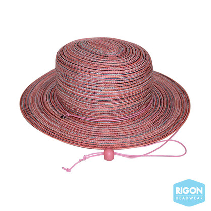 B483 PINK 55CM - JOHANNA BOATER