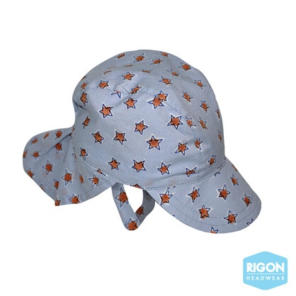 B708 LIGHT BLUE STARS 43CM - BABIES LEGIONNAIRE