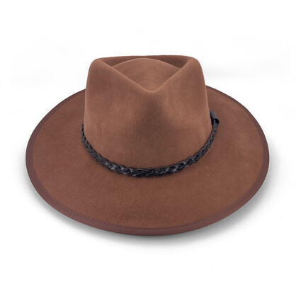 PM804 CHOCOLATE 56CM (S/M) - BARTLE FEDORA