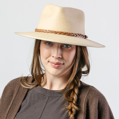 PM804 BEIGE 56CM (S/M) - BARTLE FEDORA