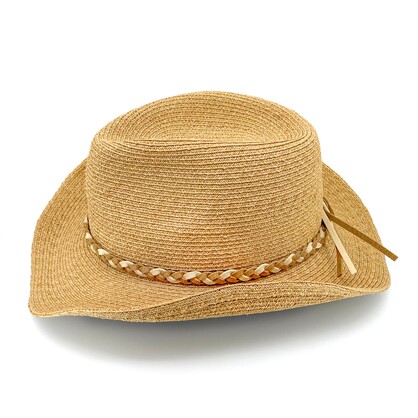 PL428A NATURAL 58CM (M/L) - JESSE RAFFIA COWBOY