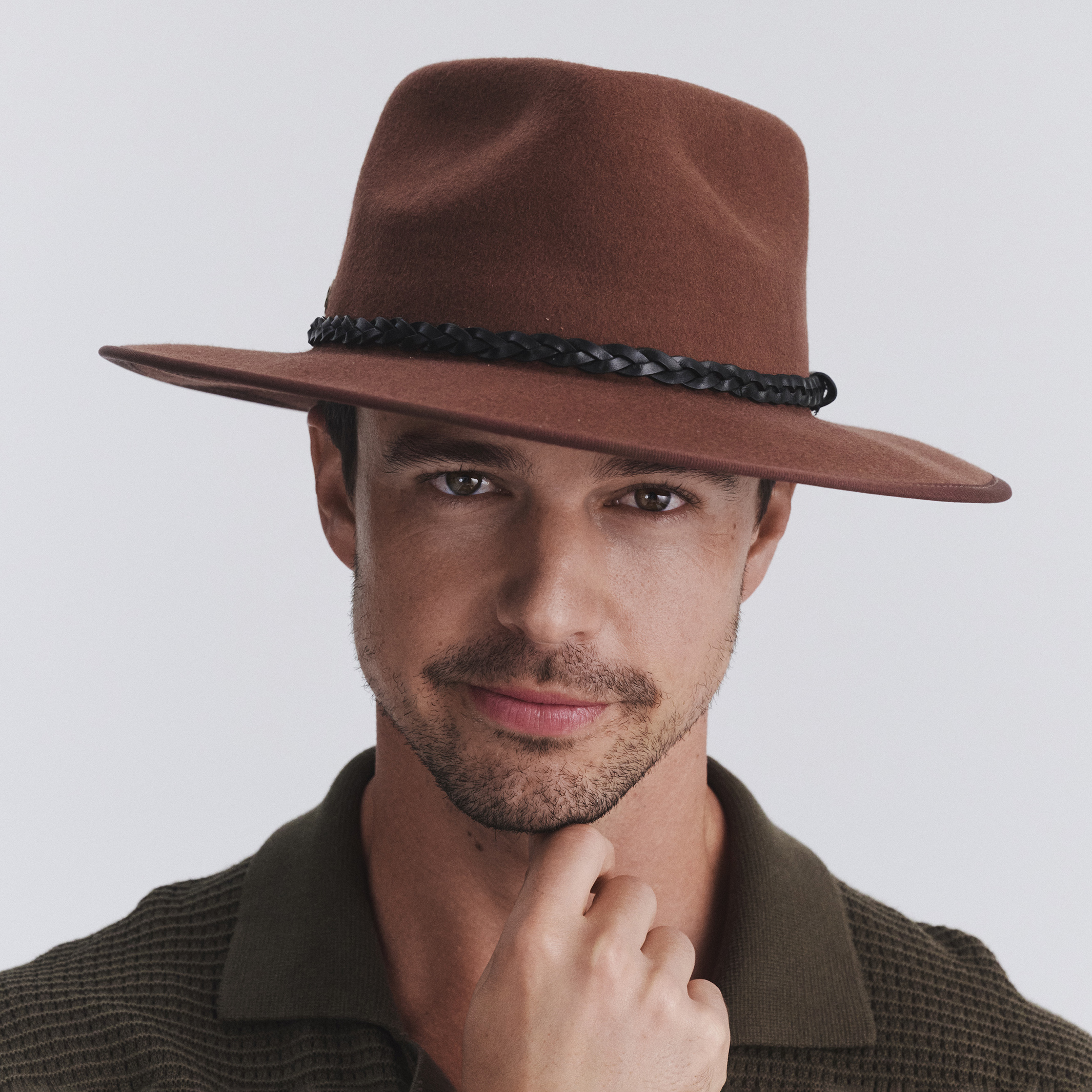 PM804 CHOCOLATE 56CM (S/M) - BARTLE FEDORA