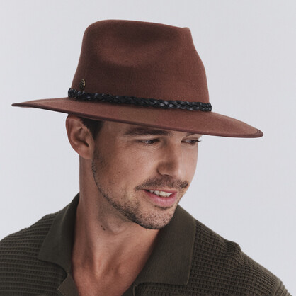 PM804 CHOCOLATE 56CM (S/M) - BARTLE FEDORA