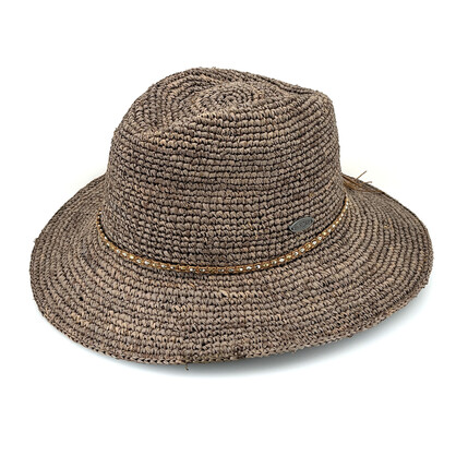 BD190BT MUSHROOM 58CM (M/L) - MAGDALENA RAFFIA STYLE