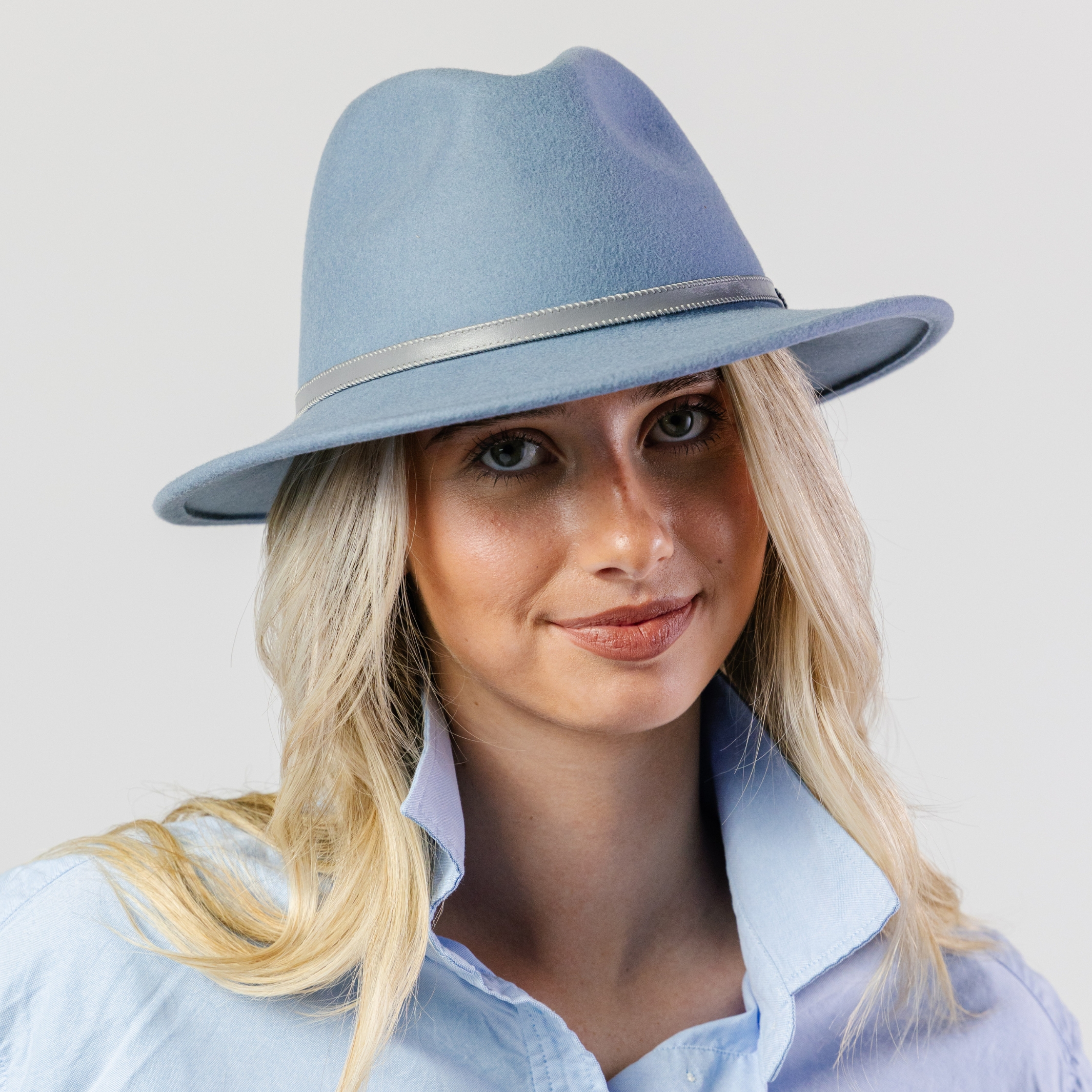 BD845 BLUE 57CM (M) - ST MORITZ FEDORA