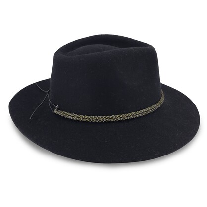 BD844 BLACK 58CM (M/L) - NORDCREST FEDORA