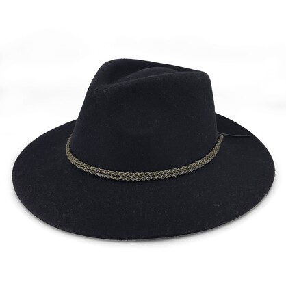 BD844 BLACK 58CM (M/L) - NORDCREST FEDORA
