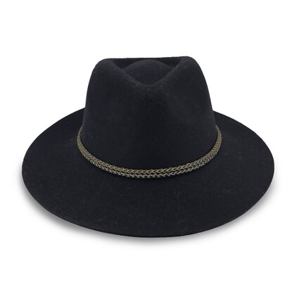 BD844 BLACK 58CM (M/L) - NORDCREST FEDORA