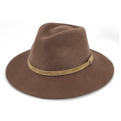 BD841 CHOCOLATE 58CM (M/L) - KLOSTERS FEDORA