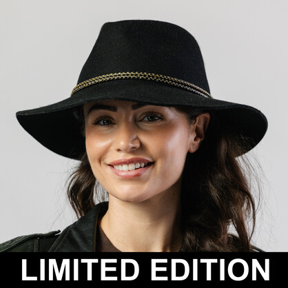 BD844 BLACK 58CM (M/L) - NORDCREST FEDORA