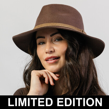 BD841 CHOCOLATE 58CM (M/L) - KLOSTERS FEDORA