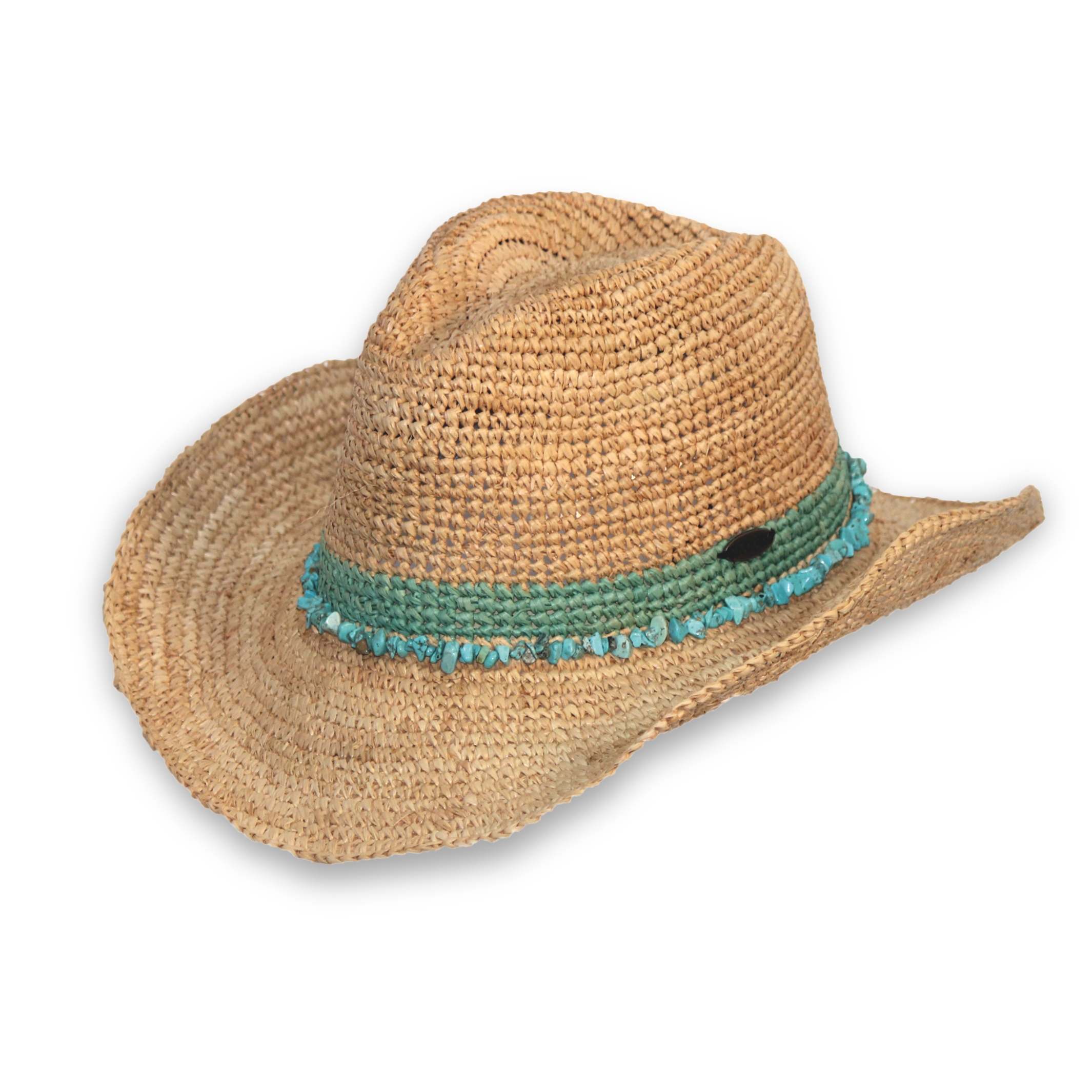 BD129 NATURAL/TURQUOISE 58CM (M/L) - CASTAWAY COWBOY