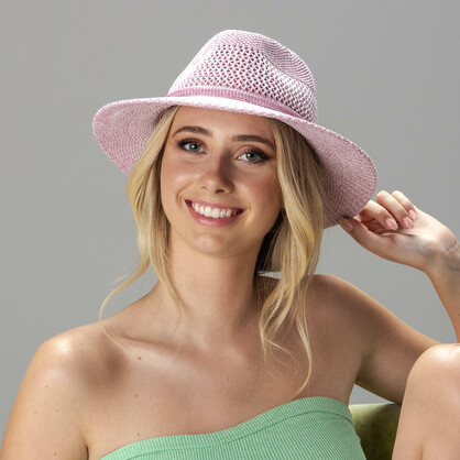 RL793 OLD ROSE PINK 58CM (M/L) - ASHLEY FEDORA