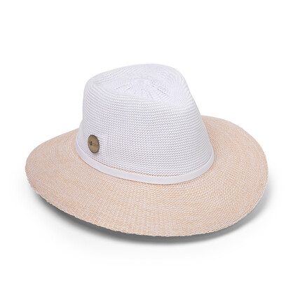 EV050 WHEAT/WHITE 56CM (S/M) - ASTON FEDORA (MAGNETISED)