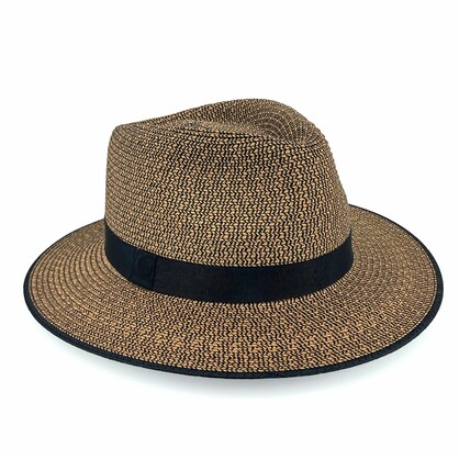 EV660A BROWN COMBO 60CM (L/XL) - AINSLEY FEDORA