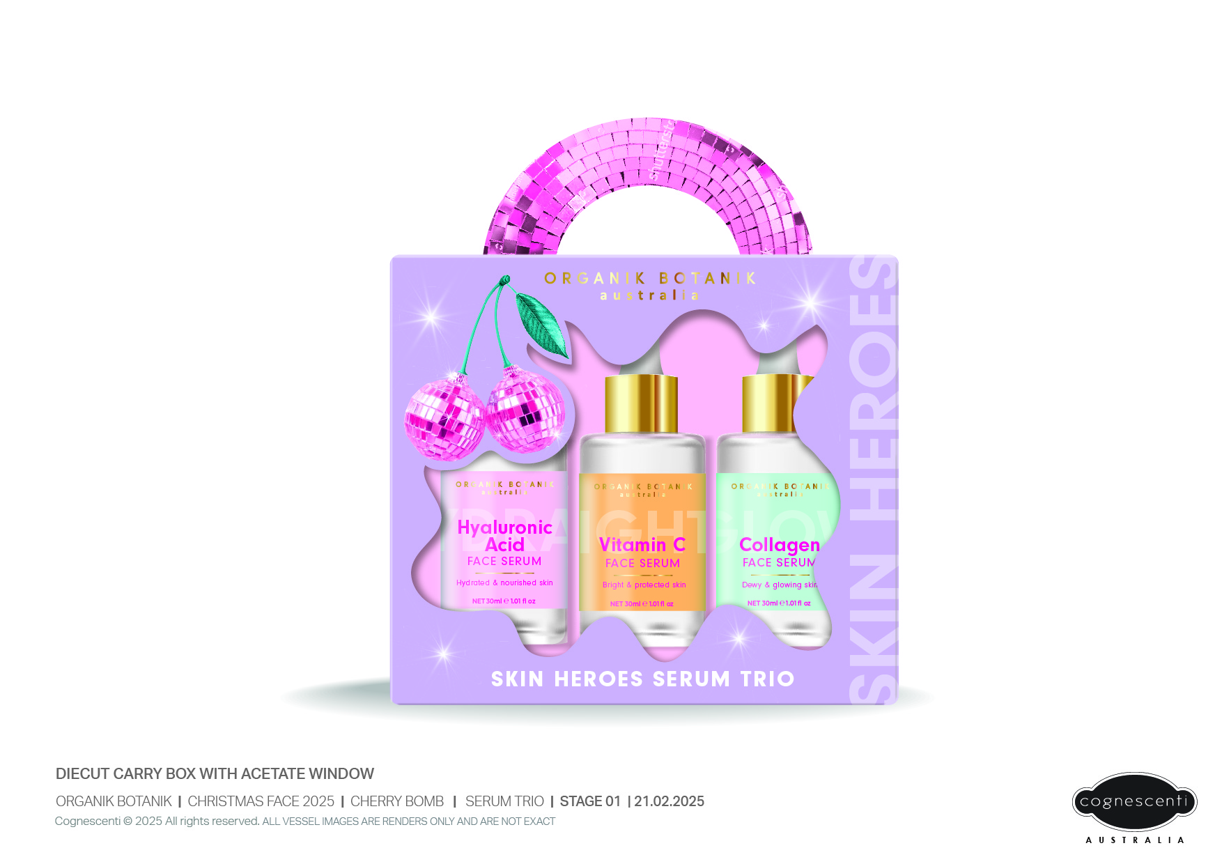 Disco Cherry Skin Heroes Face Serum Trio 3 x 30ml
