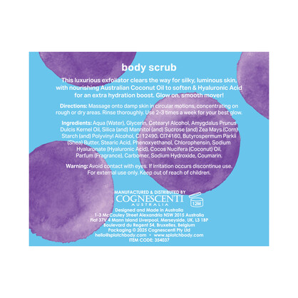 Splotch Body Coconut & Hyaluronic Smooth Moves…Body Scrub