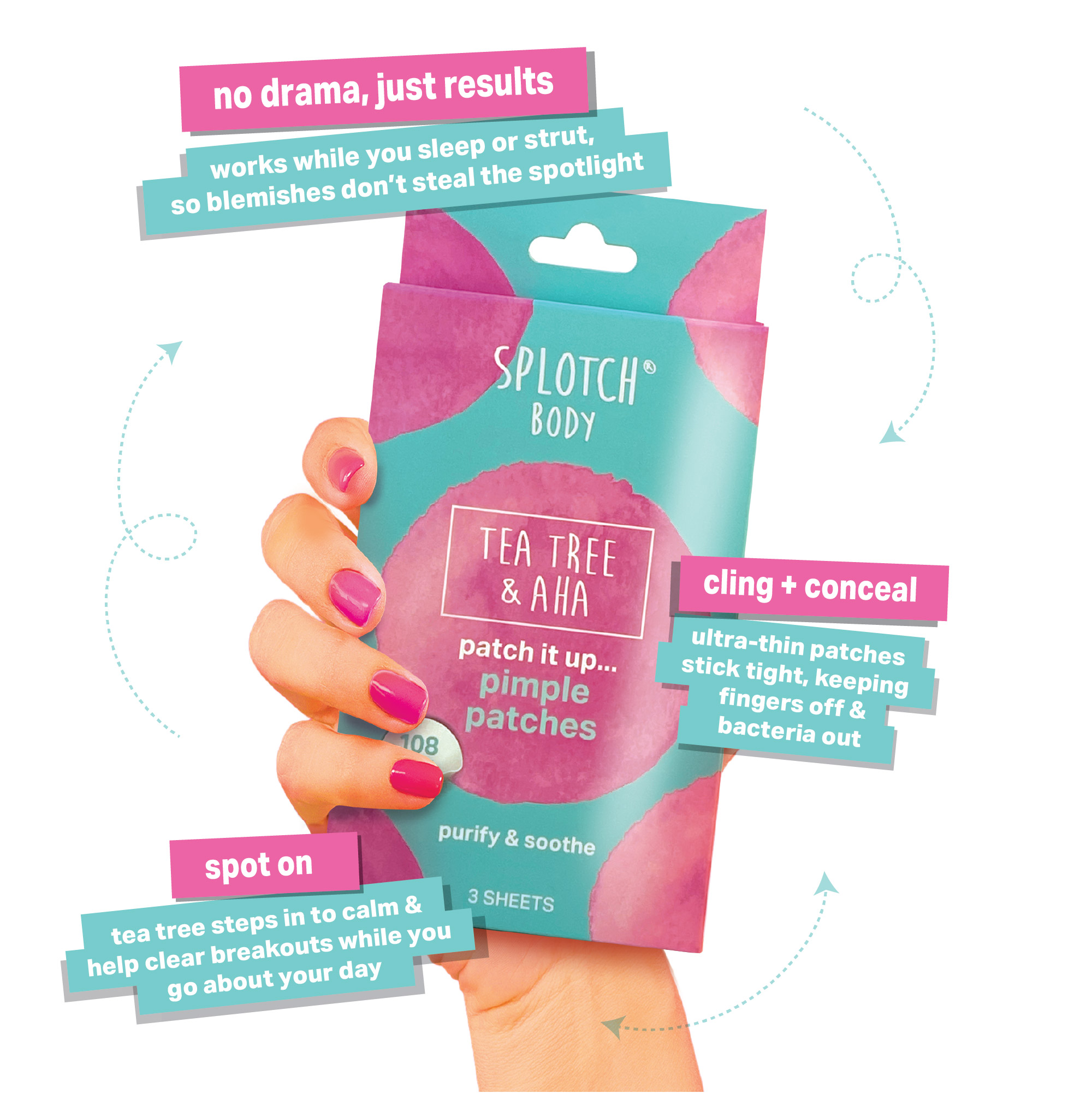 Splotch Body Pattern Wholesale Splotch Body Lilly Pilly, Tea Tree & AHA Patch It Up...Pimple ...