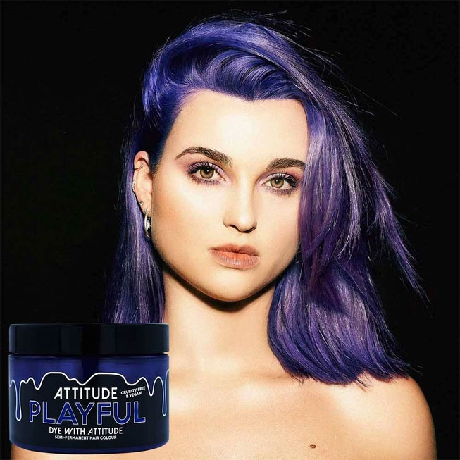 Playful Blue Purple Attitude Hair Dye