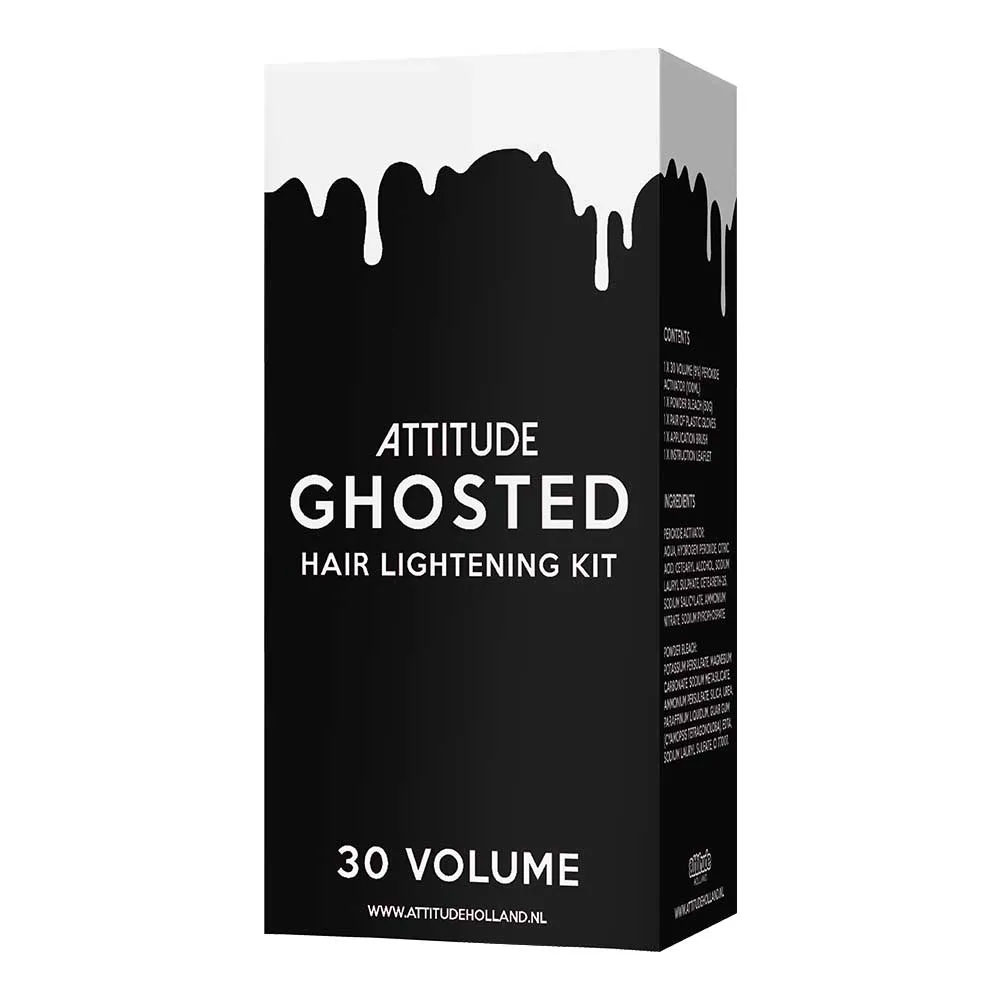 Attitude Hair Dye - Ghosted 30 Volume KIT (9%) Hair Bleaching KIT - White