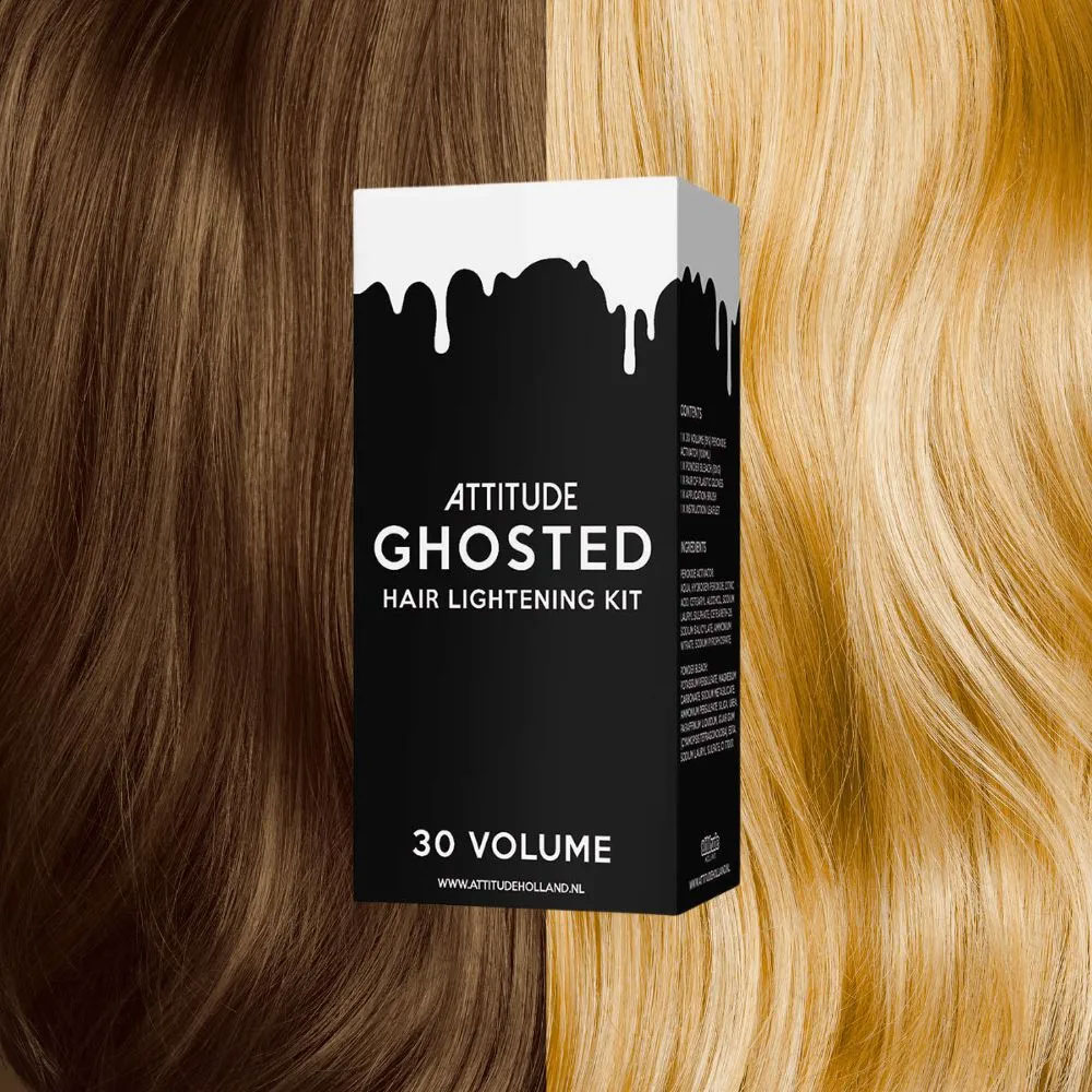 Attitude Hair Dye - Ghosted 30 Volume KIT (9%) Hair Bleaching KIT - White