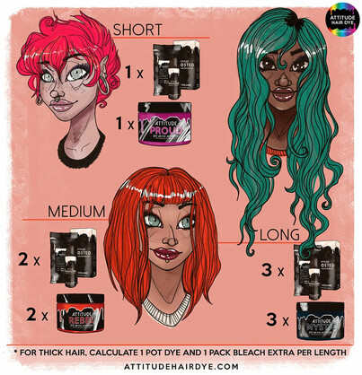Attitude Hair Dye - Ghosted 30 Volume KIT (9%) Hair Bleaching KIT - White