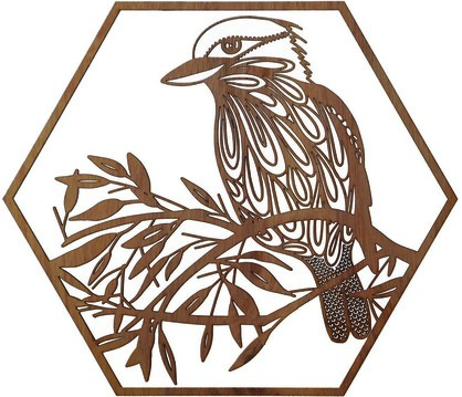 Kookaburra Hexagon Wall Art