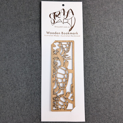 Giant Sea Turtle: Australian Wooden Bookmark