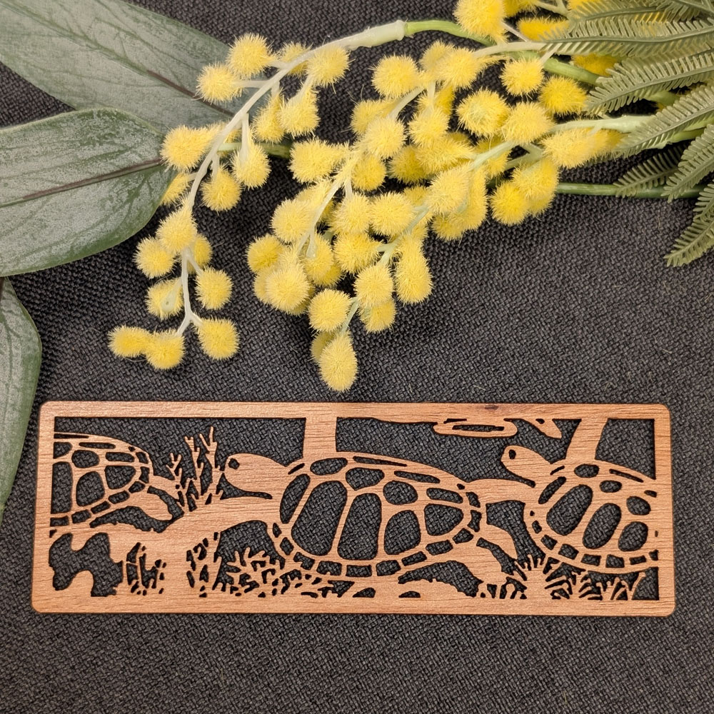 Giant Sea Turtle: Australian Wooden Bookmark
