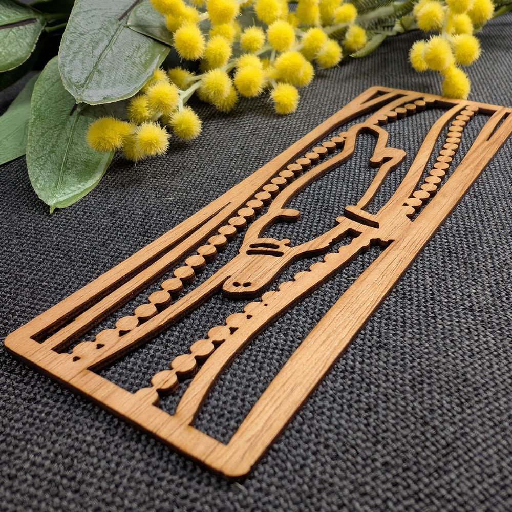 Platypus Swimming: Australian Wooden Bookmark