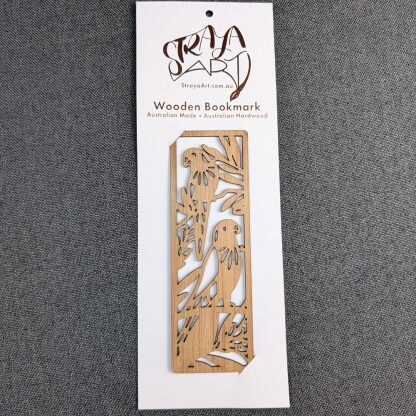Rainbow Lorikeets: Australian Wooden Bookmark