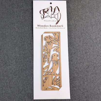 Rainbow Lorikeets: Australian Wooden Bookmark