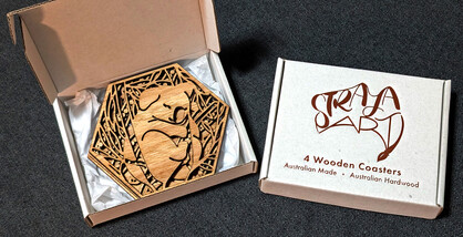 CUSTOM Wooden Coaster Set - choose the 4 coasters that suit your customers