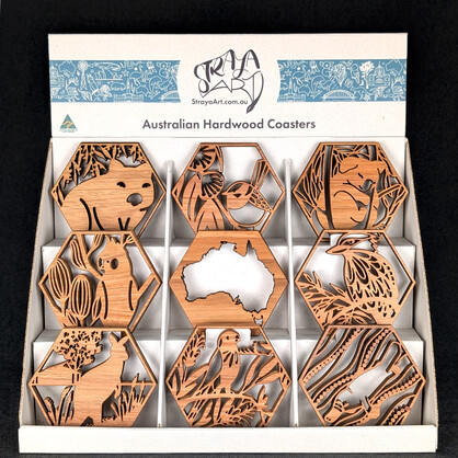 Single Coasters FOR USE WITH COUNTERTOP DISPLAY UNIT ONLY - Minimum of 27 units