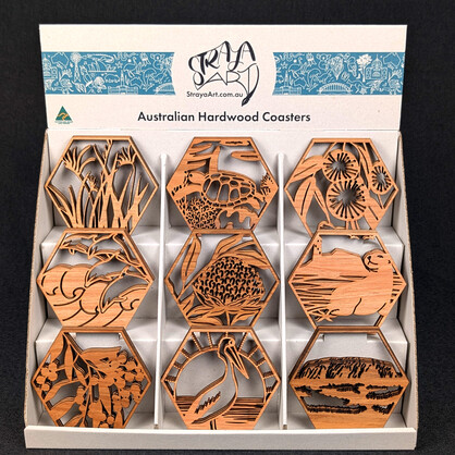 Single Coasters FOR USE WITH COUNTERTOP DISPLAY UNIT ONLY - Minimum of 27 units