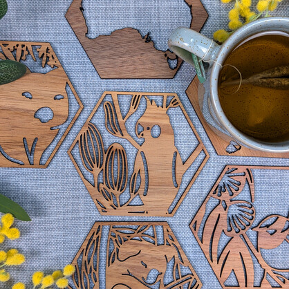 Single Coasters FOR USE WITH COUNTERTOP DISPLAY UNIT ONLY - Minimum of 27 units
