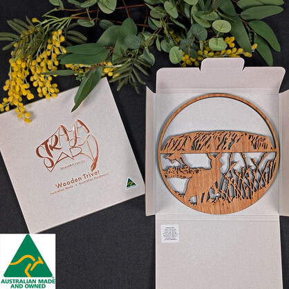 Uluru: Australian Wooden Trivet / Pot Stand (Large)