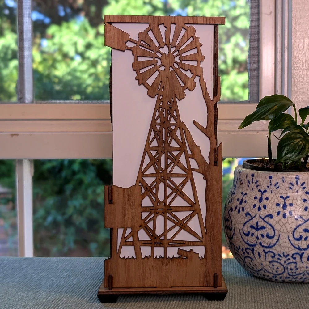 Outback Station: Australian Hardwood Lamp